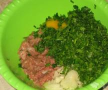 Котлеты из говядины и свинины с зеленью Рецепт домашних котлет с зеленью